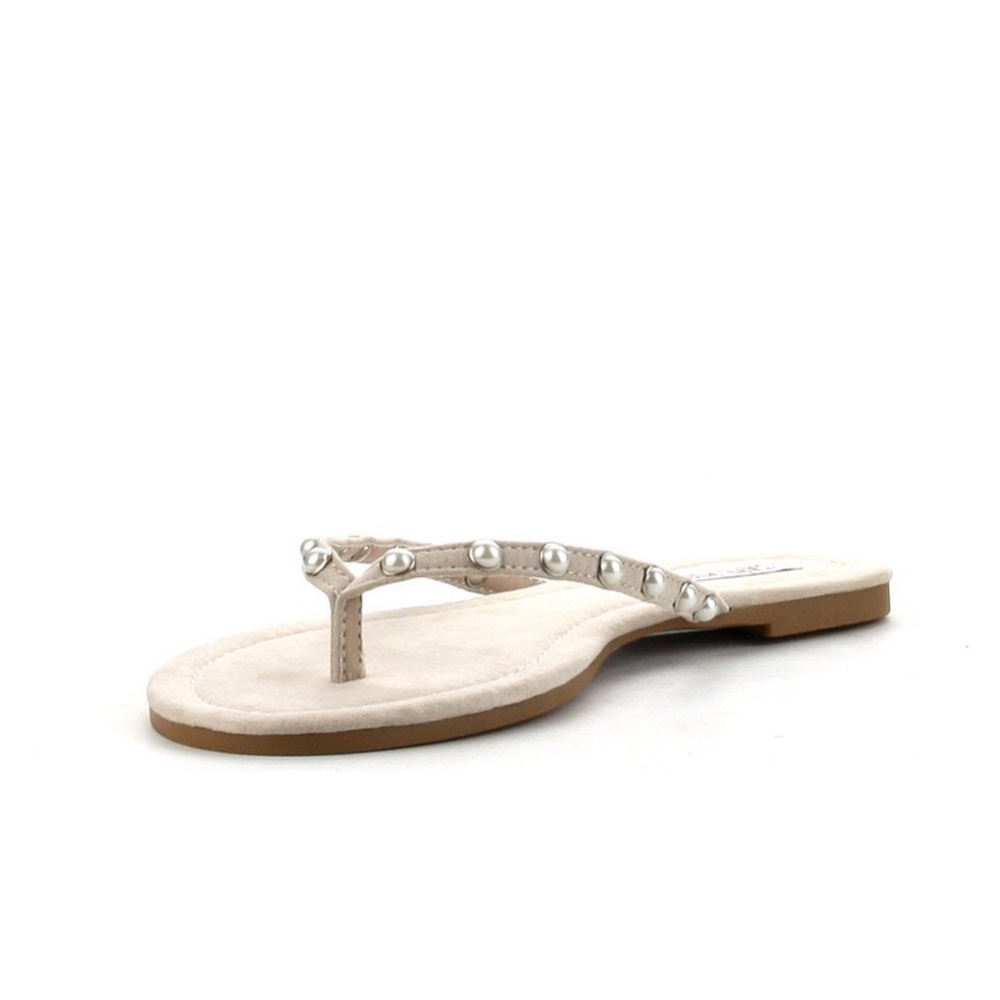 Nude Pearl Thong Sandals